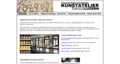 Desktop Screenshot of kunstatelier-luzern.ch